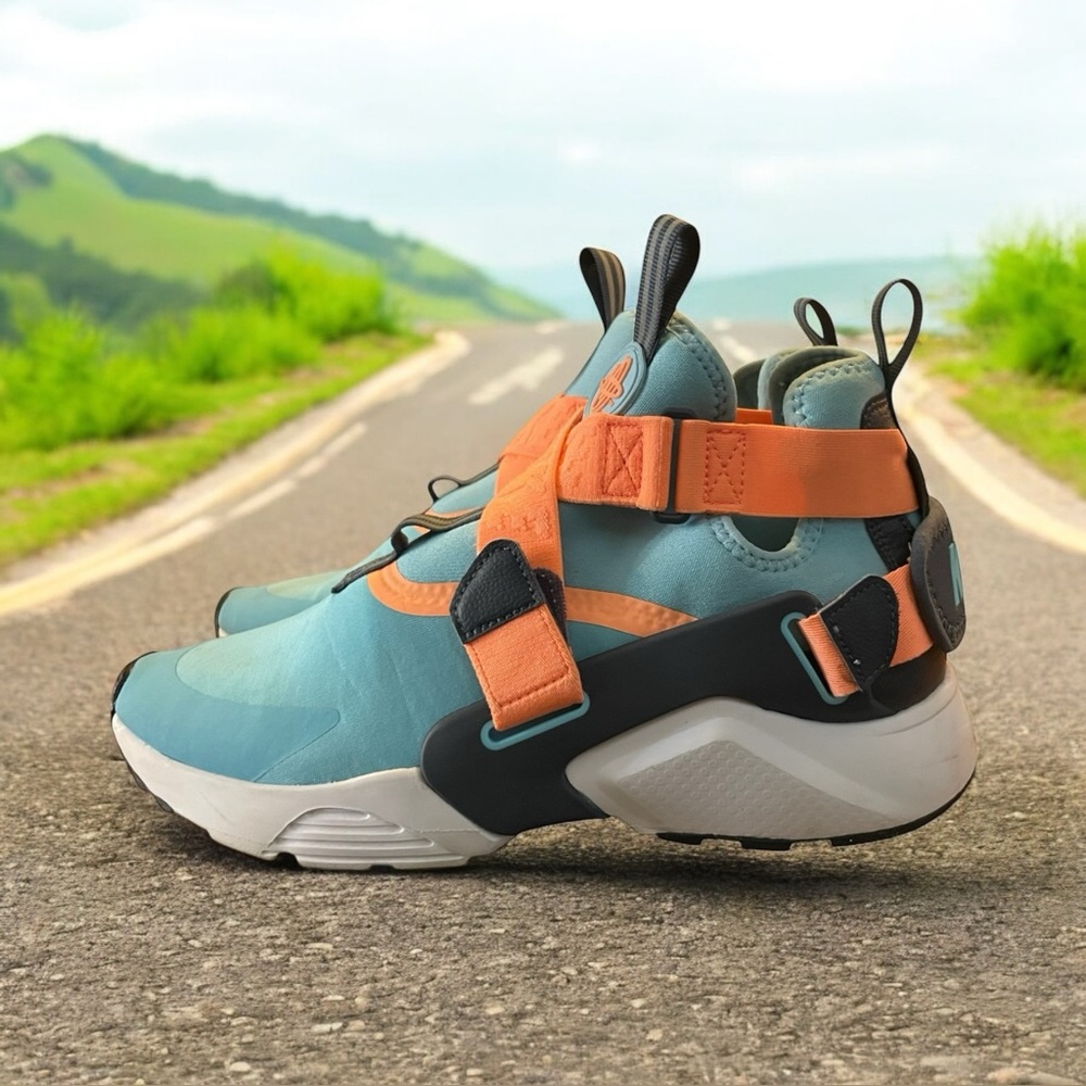 Nike Huarache City Running Shoes Blue Gaze AJ6662-404 Size 7 Y